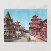 RUE PRINCIPALE DANS PATAN, NÉPAL (1887) BRIEFKAART (Voorkant)