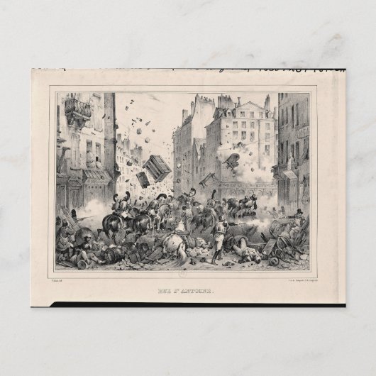 Rue Saint-Antoine Briefkaart (Voorkant)