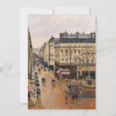 Rue Saint-Honore in de namiddag, effect van de reg Bedankkaart (Voorkant)