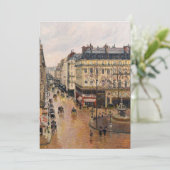 Rue Saint-Honore in de namiddag, effect van de reg Bedankkaart (Staand voorkant)