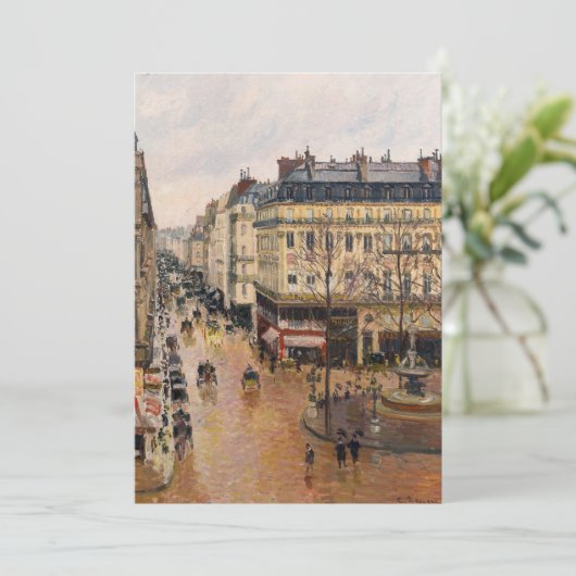 Rue Saint-Honore in de namiddag, effect van de reg Bedankkaart (Staand voorkant)