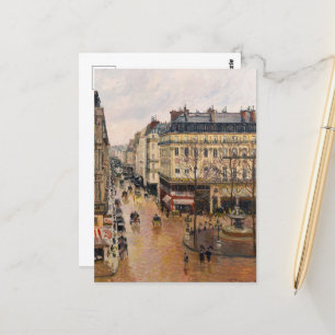 Rue Saint-Honore in de namiddag, effect van de reg Briefkaart
