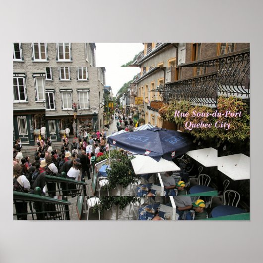 Rue Sous-du-Fort - Quebec City Poster (Voorkant)