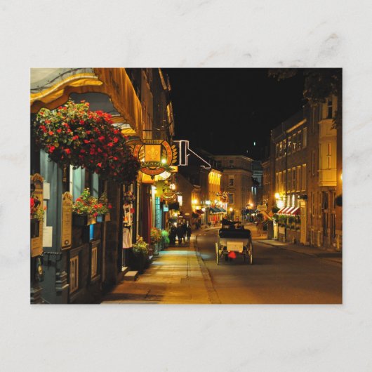 Rue St. Louis Horse Drawn Carriage Quebec Briefkaa Briefkaart (Voorkant)