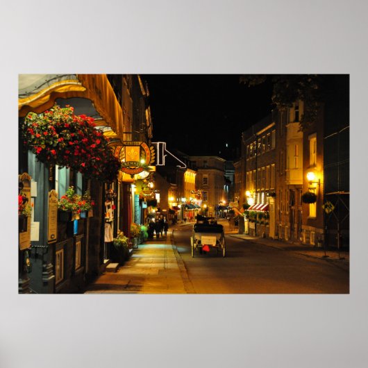 Rue St. Louis Horse Drawn Carriage Quebec Poster (Voorkant)