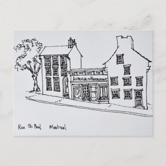 Rue St. Paul Oude Stad | Montreal, Canada Briefkaart (Voorkant)