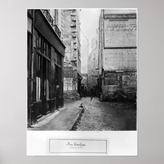 Rue Tirechape, rue de Rivoli, Parijs Poster (Voorkant)