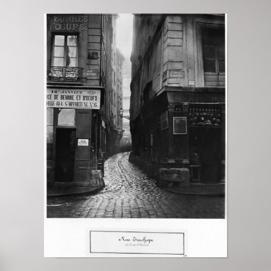 Rue Tirechape, van rue St. Honore, Parijs Poster (Voorkant)