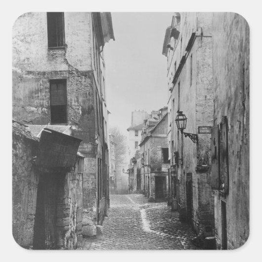 Rue Traversine Vierkante Sticker (Voorkant)