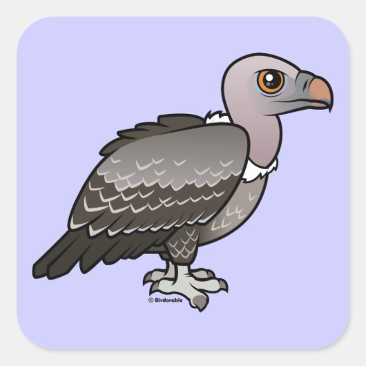 Rueppell's wijnbouw vierkante sticker (Voorkant)