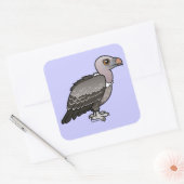 Rueppell's wijnbouw vierkante sticker (Envelop)