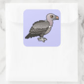 Rueppell's wijnbouw vierkante sticker (Tas)