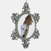 Ruf hond tin ornament (Links)