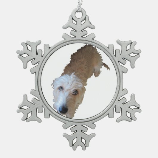 Ruf hond tin ornament (Voorkant)