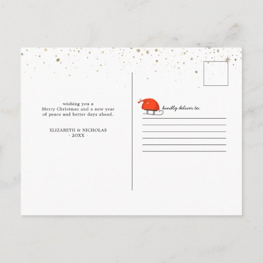 Ruff Jaar | Funny Dog kerstfeestdag Briefkaart (Achterkant)