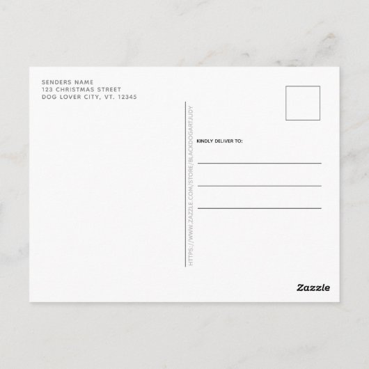 Ruff Jaar in Review Grappige Labrador Retriever Do Briefkaart (Achterkant)