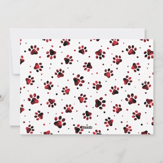 Ruff Jaar Puppy Liefde Kerstmis Kaart (Achterkant)