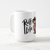 Ruff leven koffiemok (Voorkant links)