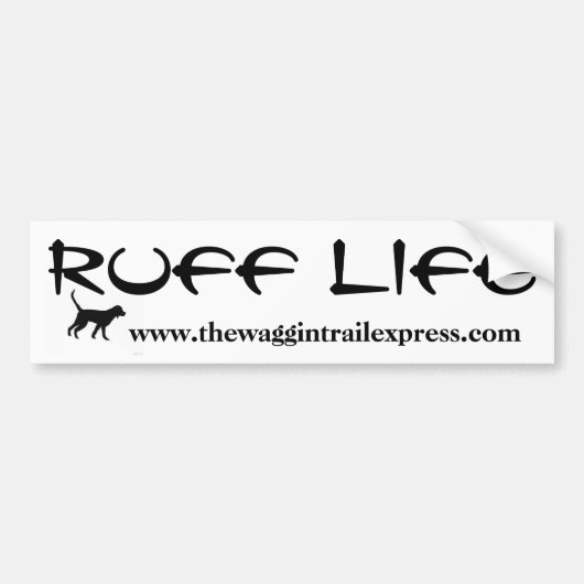 RUFF LIFE Sticker De Waggin Trail Express (Voorkant)