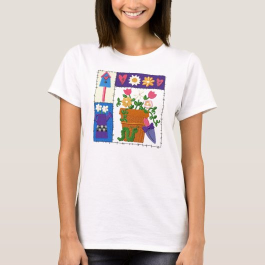 Ruff Patch Garden Design T-shirt (Voorkant)