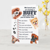 Ruff time hondenbende voelt zich snel beter herste kaart (Gele Bloem)