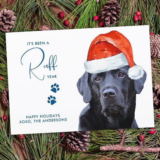 Ruff Year Face Mask Quarantine Dog Feestdagenkaart