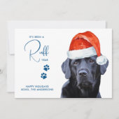 Ruff Year Face Mask Quarantine Dog Feestdagenkaart (Voorkant)