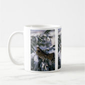 Ruffe kruid in een sneeuwboom koffiemok (Links)