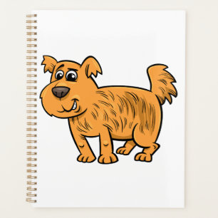 Ruffe oranje puppy hond planner