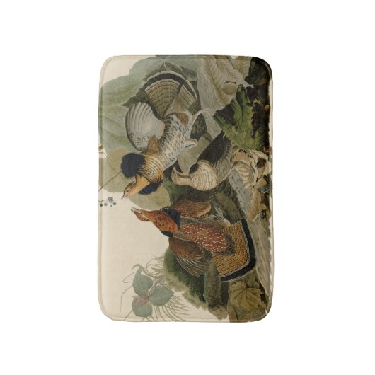 Ruffed Grouse Audubon Game Bird Badmat (Voorkant Verticaal)