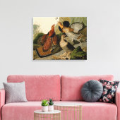 Ruffed Grouse Audubon Game Bird Canvas Afdruk (Insitu (Woonkamer))