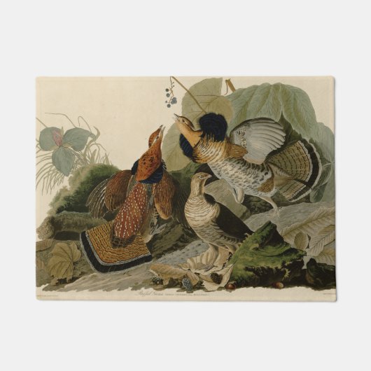 Ruffed Grouse Audubon Game Bird Deurmat (Voorkant)