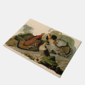 Ruffed Grouse Audubon Game Bird Deurmat (Schuin)