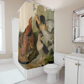 Ruffed Grouse Audubon Game Bird Douchegordijn (In situ)