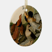 Ruffed Grouse Audubon Game Bird Keramisch Ornament (Rechts)