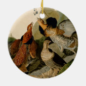 Ruffed Grouse Audubon Game Bird Keramisch Ornament (Achterkant)
