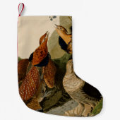 Ruffed Grouse Audubon Game Bird Kleine Kerstsok (Voorkant)