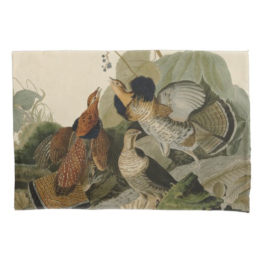Ruffed Grouse Audubon Game Bird Kussensloop (Voorkant)