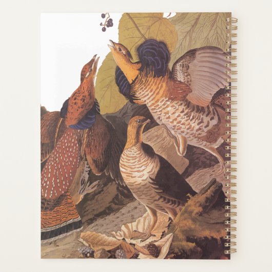 Ruffed Grouse Audubon Game Bird Planner (Achterkant)