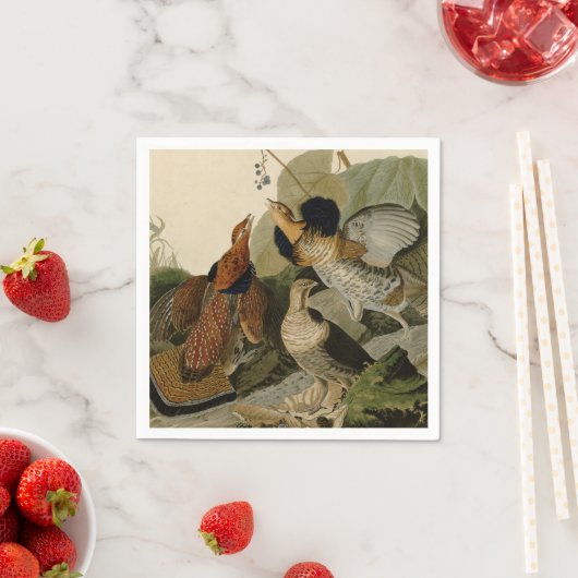 Ruffed Grouse Audubon Game Bird Servetten (Insitu)