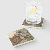 Ruffed Grouse Audubon Game Bird Stenen Onderzetter (Zijkant)