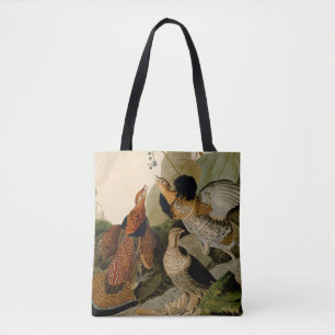Ruffed Grouse Audubon Game Bird Tote Bag