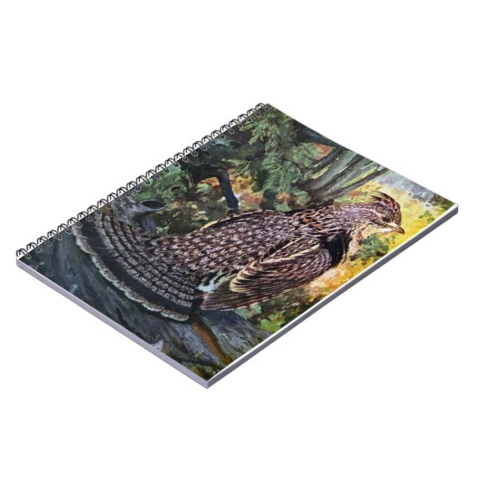 Ruffed Grouse in het bos Notitieboek (Linkerzijde)