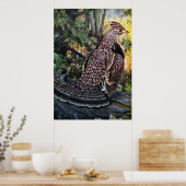 Ruffed Grouse in het bos Poster (Keuken)