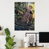 Ruffed Grouse in het bos Poster (Thuiskantoor)