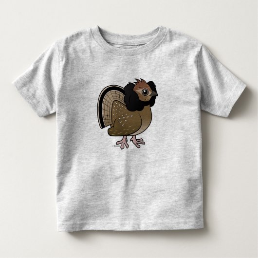 Ruffed Grouse Kinder Shirts (Voorkant)