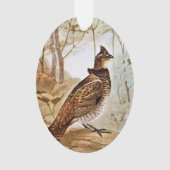 Ruffed Grouse Ornament (voorkant)