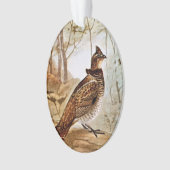 Ruffed Grouse Ornament (voorkant)