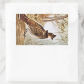 Ruffed Grouse Rechthoekige Sticker (Tas)
