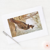 Ruffed Grouse Rechthoekige Sticker (Envelop)